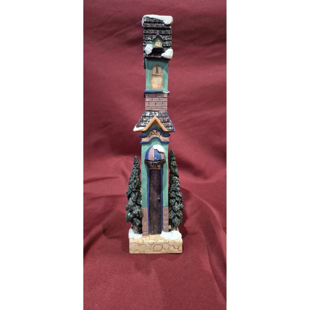 Vintage 1994 Albert E Price Christmas Village Post Office Tall Pencil Building